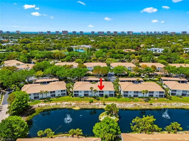 Aerial view of property's location