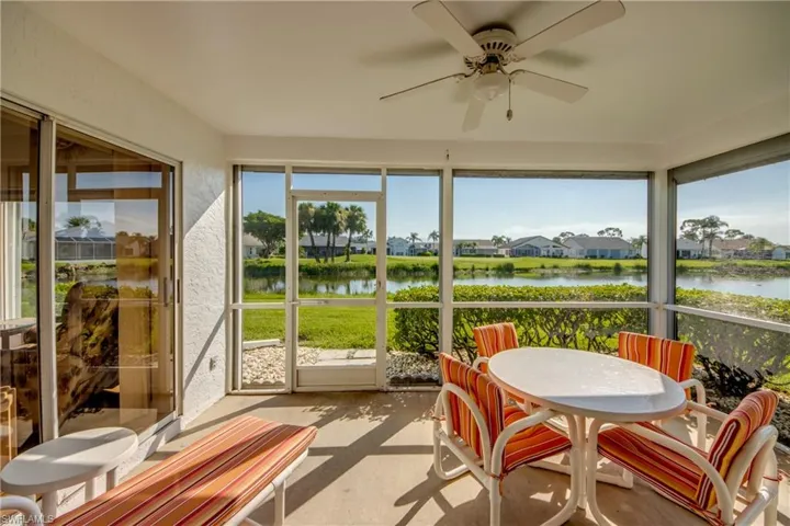 Screened under truss lanai.