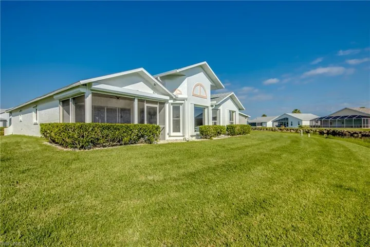Rear of Home and back yard.