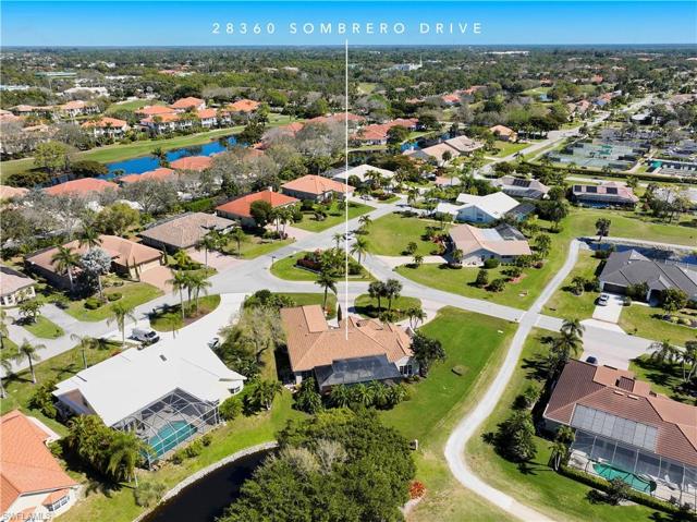 Aerial view of rear of home.