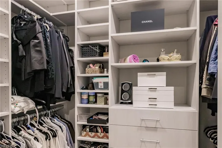 View of spacious closet