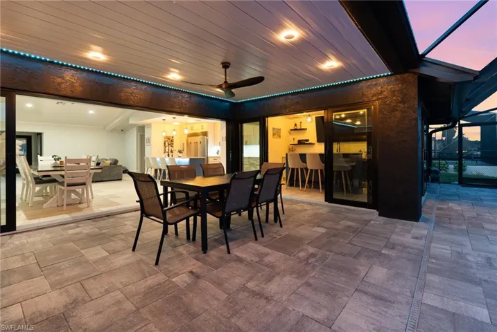 Outdoor seating area