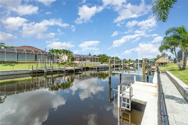 New 16k lb. boat lift and canal view.
