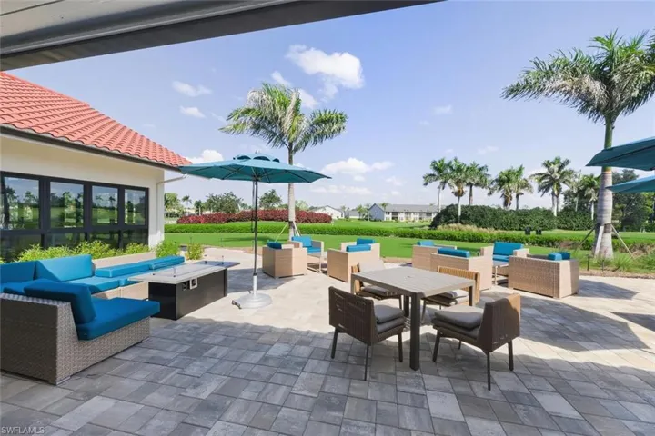 View of patio / terrace with an outdoor hangout area and outdoor dining space