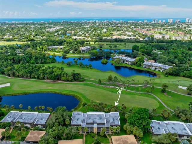 Golf course and lake views.