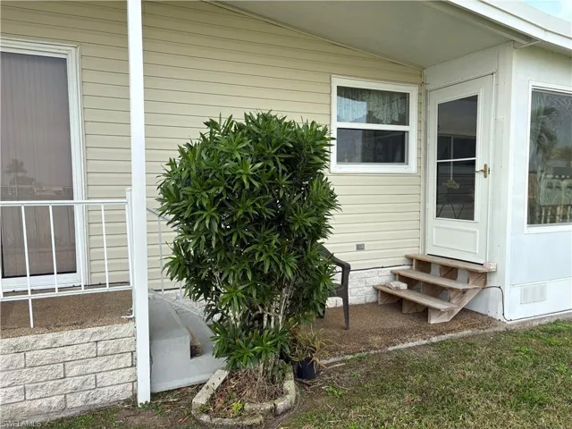 View of exterior entry