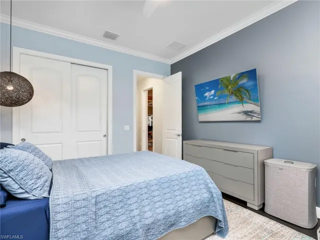 Front Bedroom With Bay Window and Custom Draperies