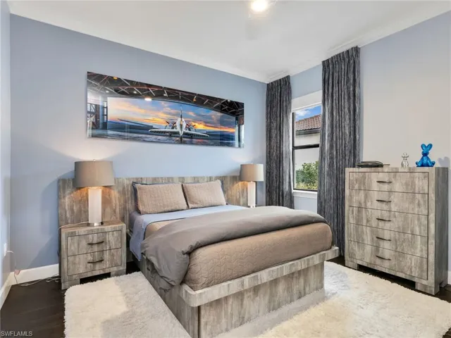Back Bedroom With Custom Draperies