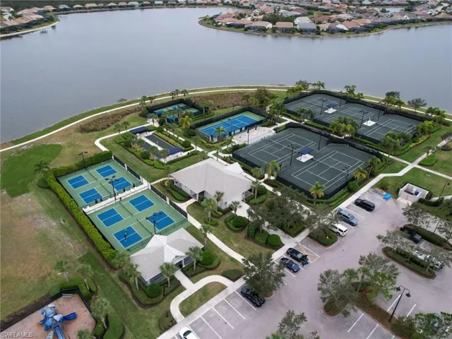 Aerial View of Sports Courts