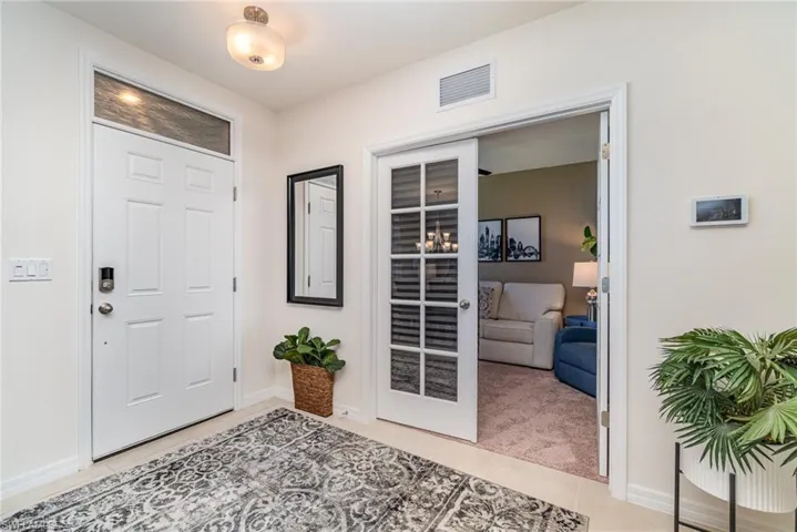 den door with covering for privacy