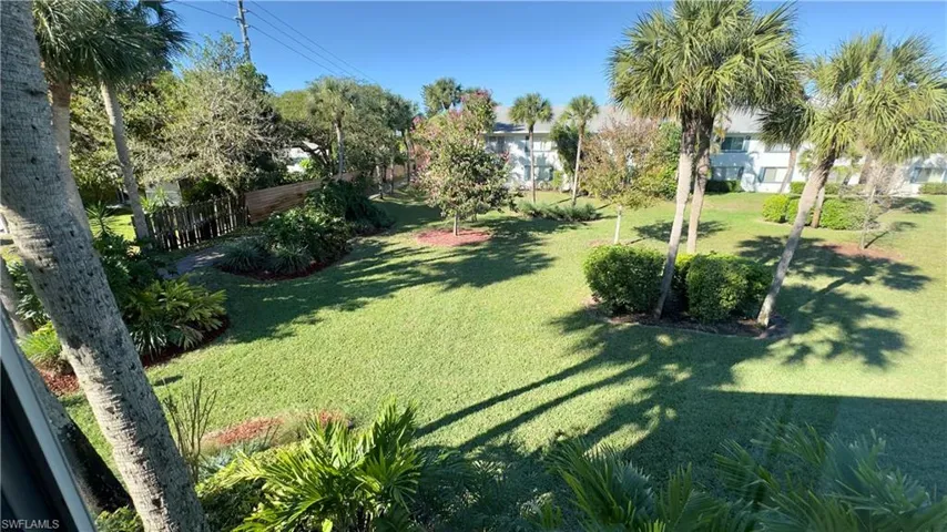 View of yard from Living Room window