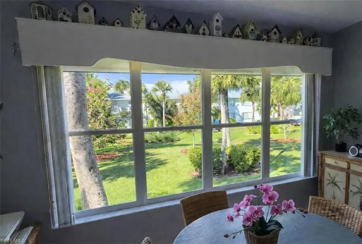 Open space view out the window of Family room.