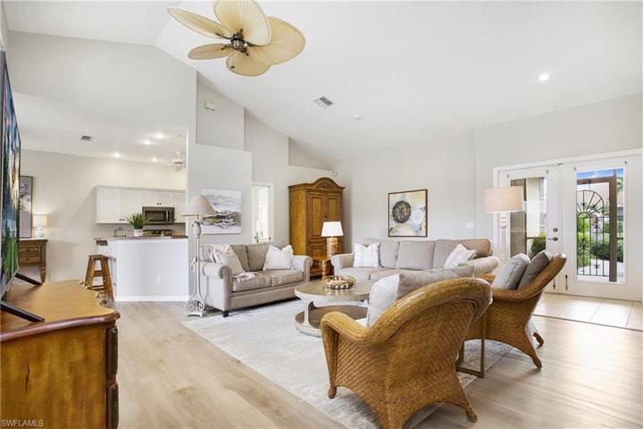 Luxury Vinyl Planks and coastal furnishings