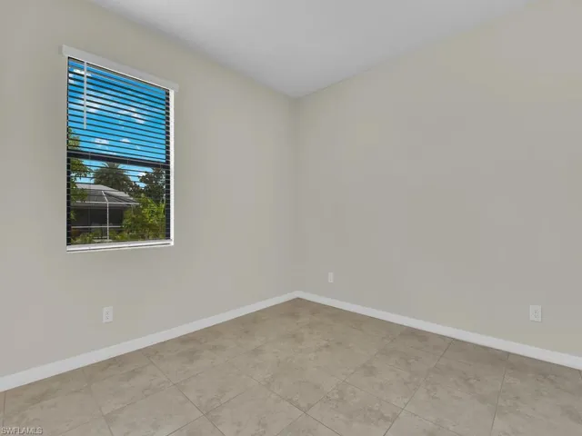 View of tiled spare room