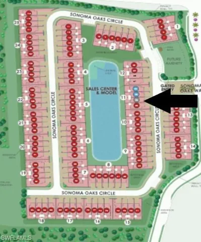 Site map: Lot 54- Western facing lanai with water view!