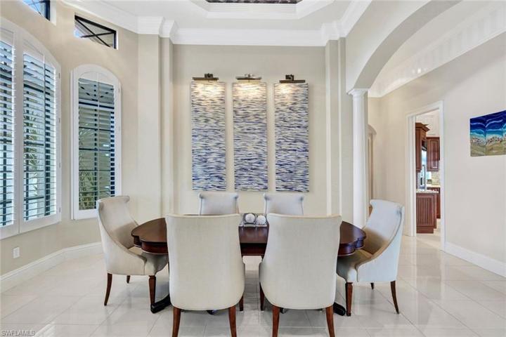 Gorgeous and spacious dining room!