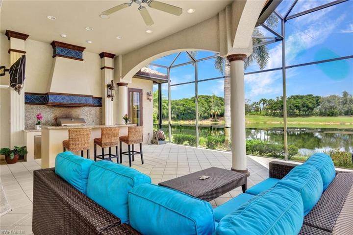 Gorgeous outdoor space with custom summer kitchen!
