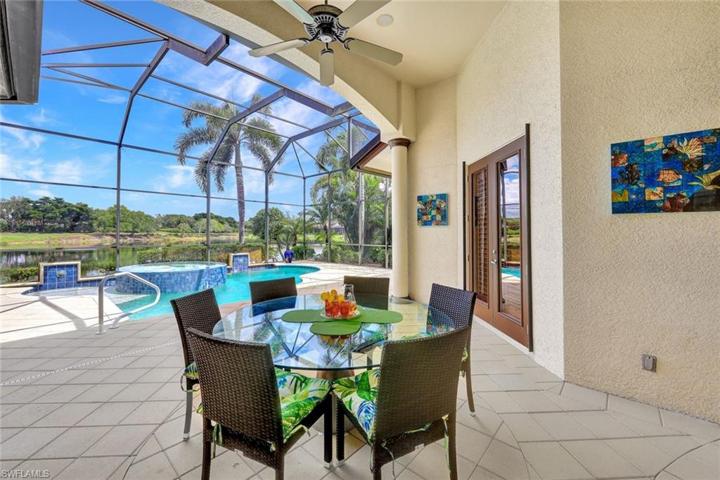 Outdoor dining area