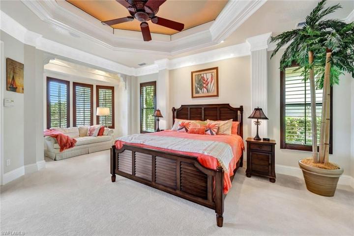 Primary Suite with plenty of relaxing reading space and windows to enjoy the natural light.