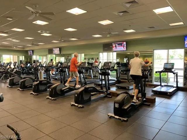 One Portion of the Fitness Center at Pelican Bay