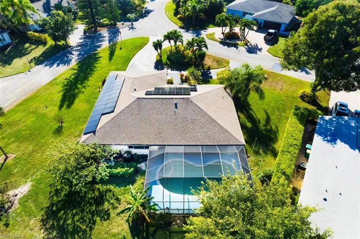 Aerial view of property and surrounding area