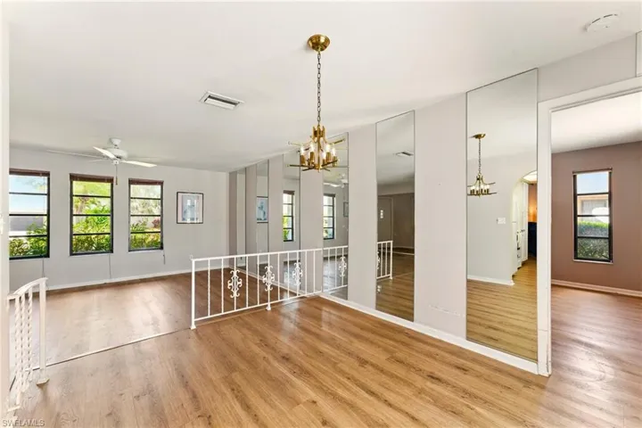 Unfurnished Dining Room with lvp flooring