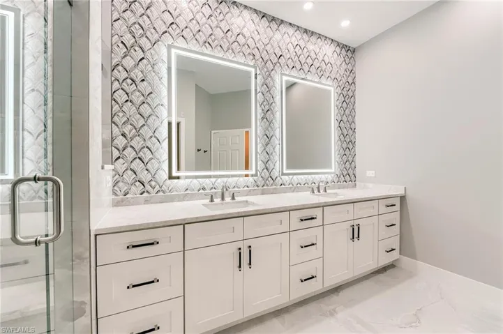 10 FOOT QUARTZITE WITH DOUBLE VANITIES