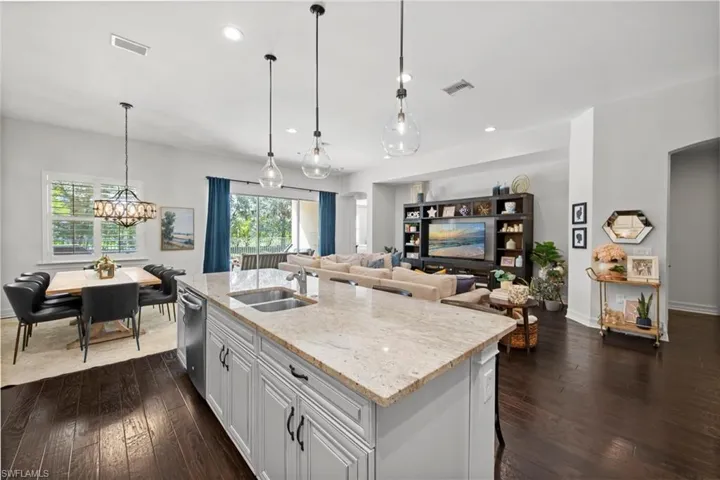 Kitchen looking into great room