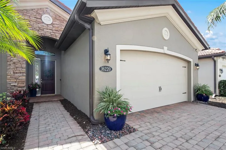 Brick paver drive and walkway to front entrance