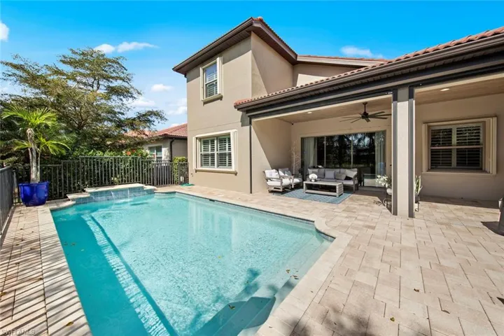 Pool and covered area