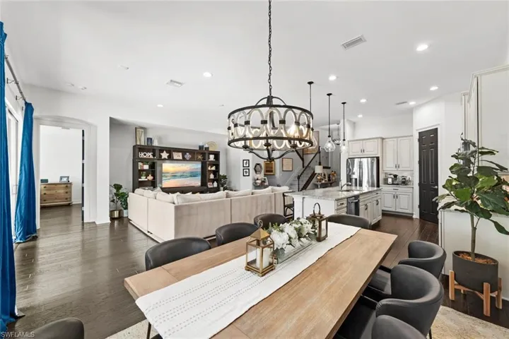 Dining area looking into great room