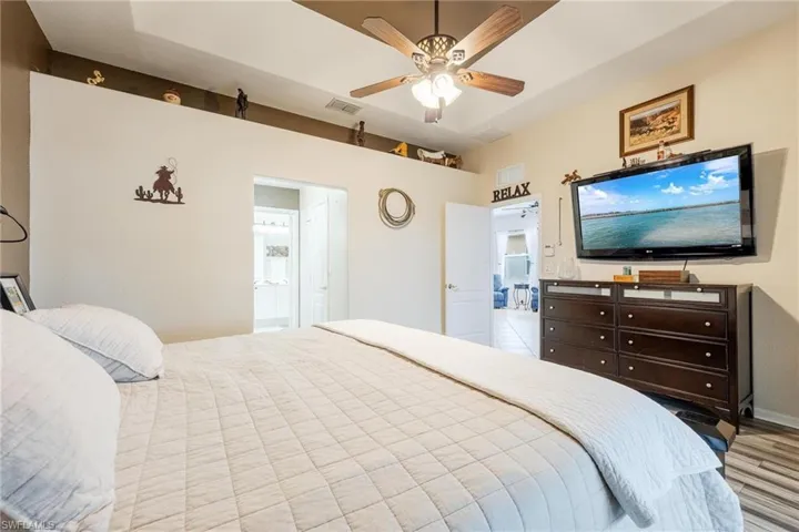 Master Bedroom featuring ceiling fan