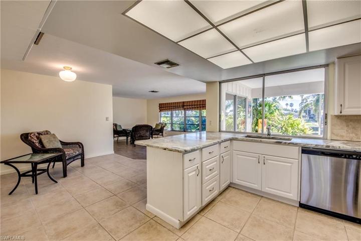 kitchen flows into family room