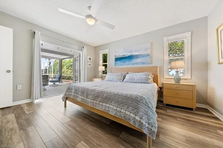 Bedroom with access to outside,