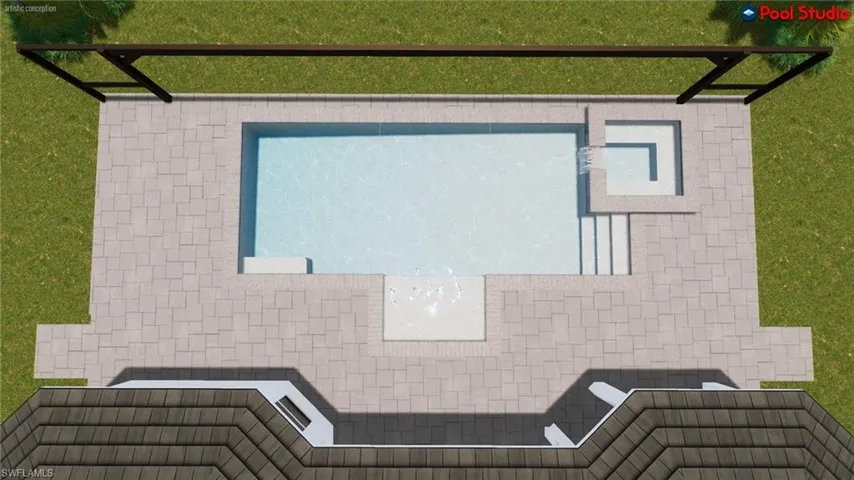 Birds eye view of property