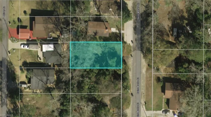 Aerial Map. Displaying the property's location and surrounding parcels