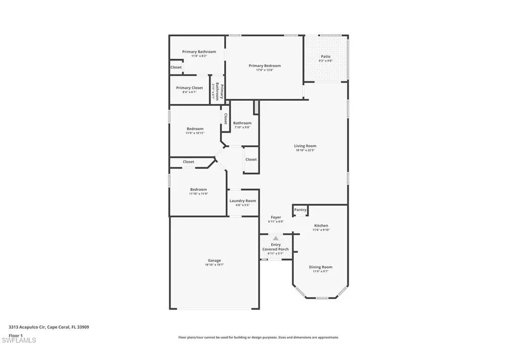 3313 Acapulco CIR, Cape Coral, FL 33909,2025000122