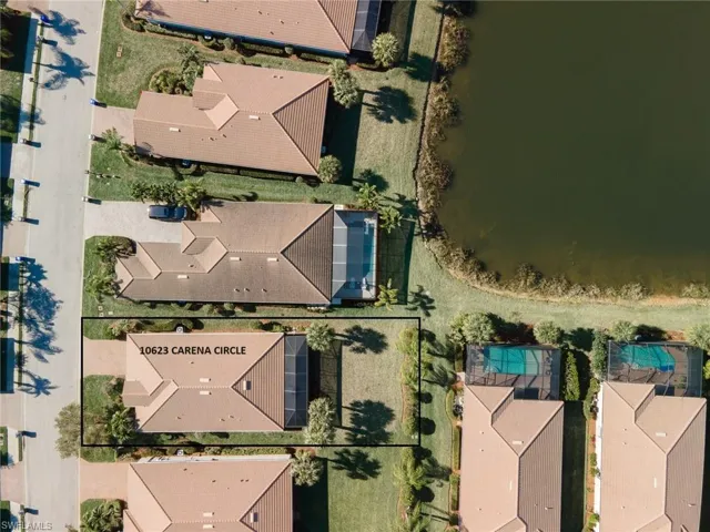 Very large yard with lake views