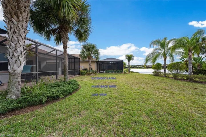 Very large back yard!