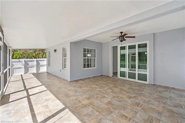 Large covered terrace with plenty of room for entertainment