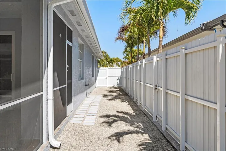 Side view of property exterior
