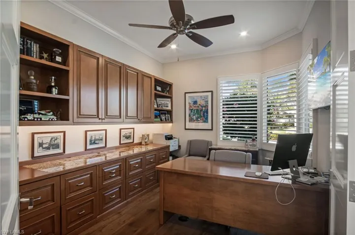 4 bedrooms (4th bedroom currently set up as an office)