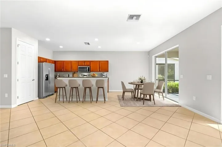 Kitchen with a breakfast bar-AI Generated