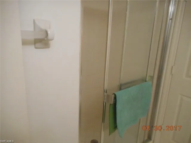Bathroom with a shower stall
