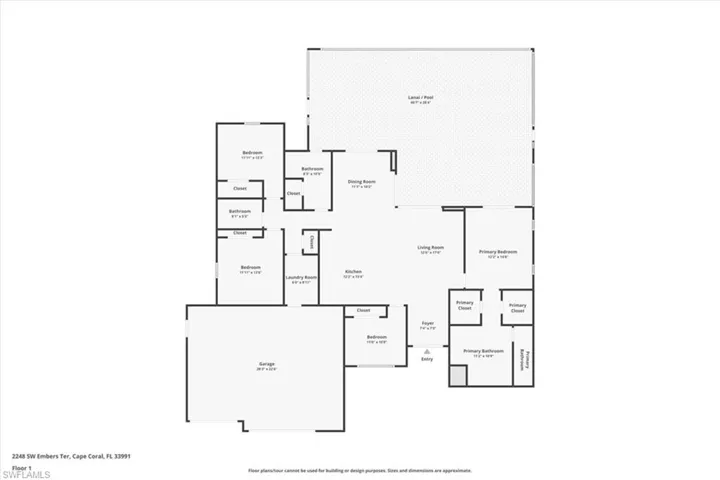 View of floor plan / room layout
