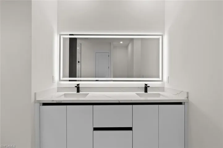 Bathroom with double vanity