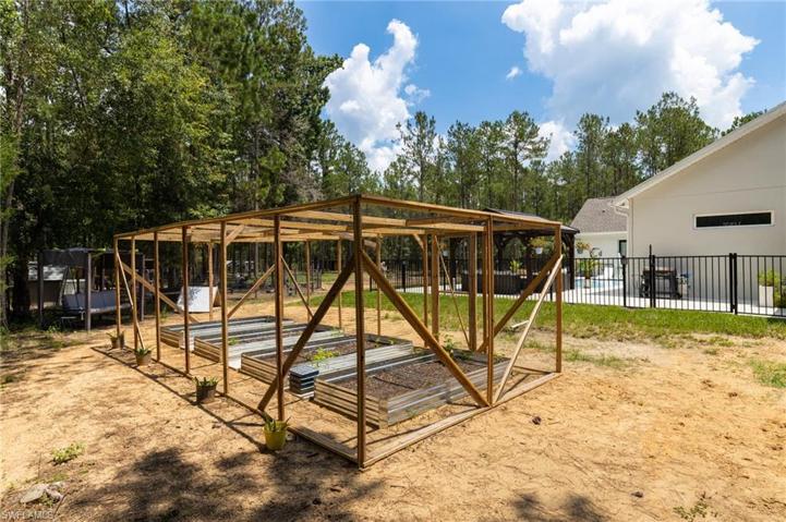 Fenced in Aera for Garden