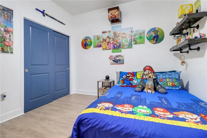 Bedroom featuring light hardwood / wood-style flooring