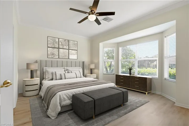 Primary Suite Virtually Staged