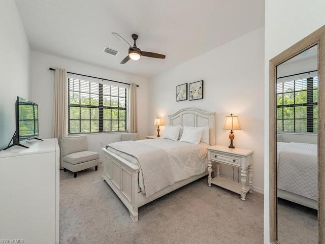 Set on opposite side of primary bedroom this adaptable room is perfect for family, guests, home office or wellness area, it features a spacious walk-in closet & natural rich lighting complete with remote operated ceiling fan/lighting